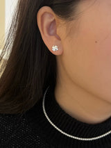 (silver925) Clover earrings