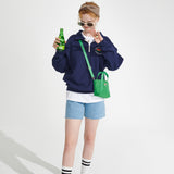 Logo HALF Zip-up [Navy] (6610310922358)