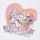 ウィッティバニートムボーイグラフィックTシャツ / (Taeyeon's Pick)WITTY BUNNY TOMBOY GRAPHIC T-SHIRT [WHITE]