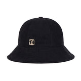 VA Square Stud 6-Panel Bucket Hat / Black