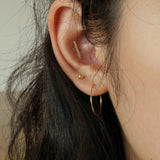 [single piercing]10K GOLD CUBIC BAR PIERCING (6680874975350)
