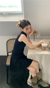 アンフッテッドトップ スカート ツーピース/Unfooted Top Skirt Two Piece