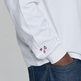 'Mantra' Long Sleeve Shirt White