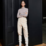 SAMUEL TURTLENECK TEE, LIGHT BEIGE+BLUE S/T (6633253535862)