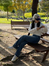 Basic side line point denim