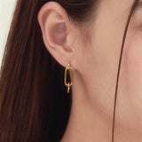 [s925post] ハートチェーンピアス