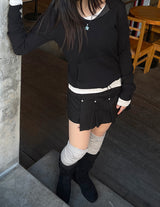 ルーズレイヤードニーソックス / Loose Layered Knee Socks