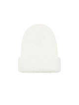 ミーロゴアンゴラビーニー/mii LOGO ANGORA BEANIE WHITE