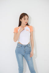 NNYラグランクロップTシャツ/TOP(9246) NNY Nagran Crop Tee
