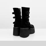 Luce suede belt boots