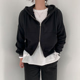 2WAYダブルジッパーフードジップアップ / [Inquiries flooded] These days, two-way double zipper hood zip-up
