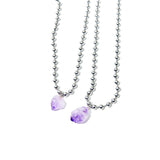 アメジストネックレス / Natural Amethyst Necklace(handmade) (4624880369782)