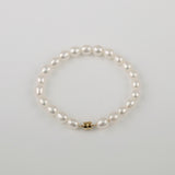rice pearl bracelet(14K gold-filled magnetic clasp) (6680508989558)