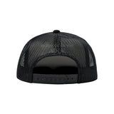 スローガン刺繍トラッカー キャップ/SLOGAN EMBOSSING TRUCKER BALL CAP BLACK