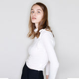 ダニカタートルトップ / Danika turtleneck top (ivory) (6648278483062)