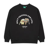 PIZZA EMBROIDERY SWEAT SHIRT