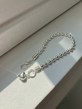[92.5silver]フックハートブレスレット