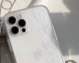 バタフライベルトタトゥーホワイトフォーンケース / Butterfly Belt Tattoo White Phone Case