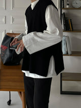 ASCLO Need You Slit Vest (4color) (6590289379446)