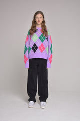 argyle knit (ivory)(Copy) (6628349902966)