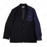 ミニマルブルーカラーリングジャケット/Minimal Blue Coloring Jacket (2 colors)