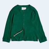 ２WAYジップアップワッフルカーディガン/DAMP 2-WAY ZIP-UP WAFFLE CARDIGAN_GREEN