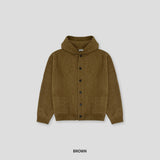 [Wool] Button hood cardigan (4color)