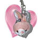 Gangster ribbon rabbit keychain