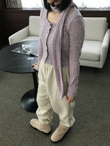 Greely cardigan muffler set 