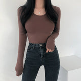 フリースドスクープネックトップ / Fleeced Scoop Neck Top