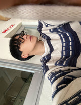 No.0588 C pattern over KNIT (3color)