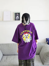 スマイルキャットショートスリーブTシャツ / VENTIQUE Smile Cat Short Sleeve T-shirt 3color