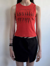 マイティースノースリーブTシャツ / My Teeth Sleeveless Tee ORANGE