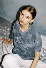 HIDE Tie Dye Graphic T-Shirt (Navy) (6571000299638)