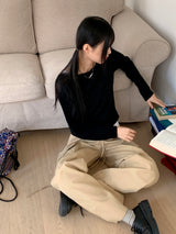 Pinat Folding String Banding Cargo Long Wide Pants
