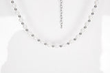 No.8707 HOLY IN CODE pearl & surgical 3type necklace (6615452287094)