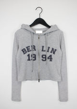 ベルリン2WAYクロップフードジップアップ / Berlin Two-Way Crop Hood Zip Up (4color)