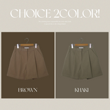 Brick Autumn Pintuck Shorts (2color)