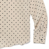 オーバーフィットドットプリントシャツ/OVERFIT DOT PRINT SHIRT-BEIGE