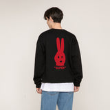 [UNISEX] Rabbit Face Clip Sweatshirt (6655523618934)