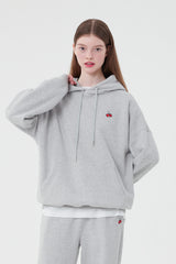 スモールチェリーフーディー／SMALL CHERRY HOODIE [MELANGE GRAY]