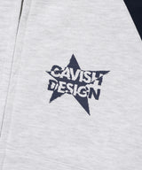 W RAGLAN BLOCK ZIP UP HOODIE LIGHT GREY(CV2ESFM480A)