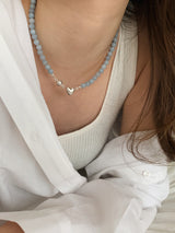 ノッティングアクアマリンネックレス / [925silver] Notting aquamarine Necklace