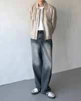 ボルトコートレザージャケット / OA bolt coated leather jacket (3 colors)