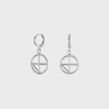 コンパスドロップピアス