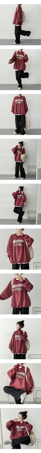 Goff Boxy Nylon Sweatshirt