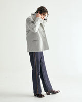 UNISEX HAIRY WOOL COAT JACKET M - BYRDEYE GRAY (6636064669814)