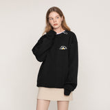 [UNISEX] Sunshine Flower Smile White Clip Sweatshirt (6655932661878)