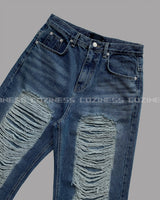 ダメージデニムパンツ/GM - KZ Damage Denim Pants (XS ~ L)