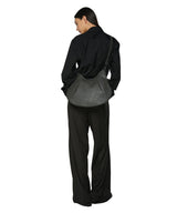 Hバックルソフトレザーダンプリングバッグ / H-Buckle Soft Leather Dumpling Bag (gray)